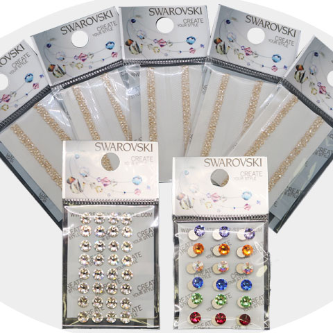 貼るだけ簡単☆ スワロフスキー クリスタルウルトラファインロック