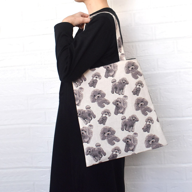 Linen la vie(リネン ラ・ヴィ)：犬柄 コットンリネンシリーズ