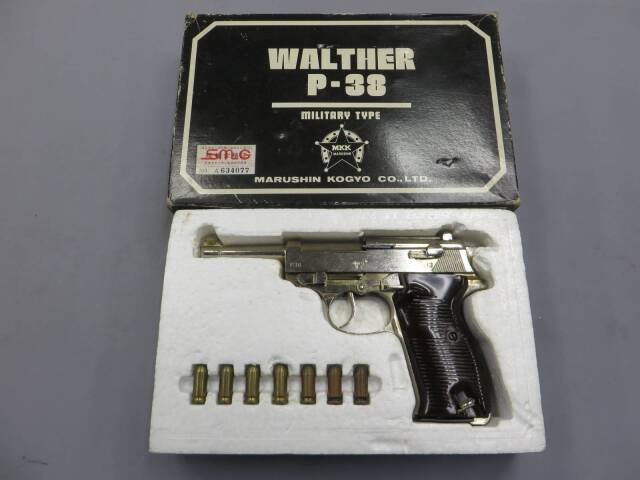 マルシン】ワルサーP38 ミリタリー タニオアクション SMG 金属モデルガン