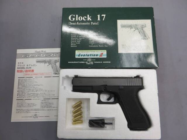 タナカ】グロック17 2nd Gen フレームHW エヴォリューション2 モデルガン