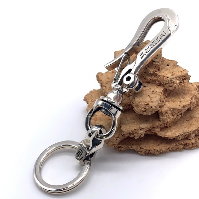 メカニカルメンズシルバーキーリング KC-04-SV