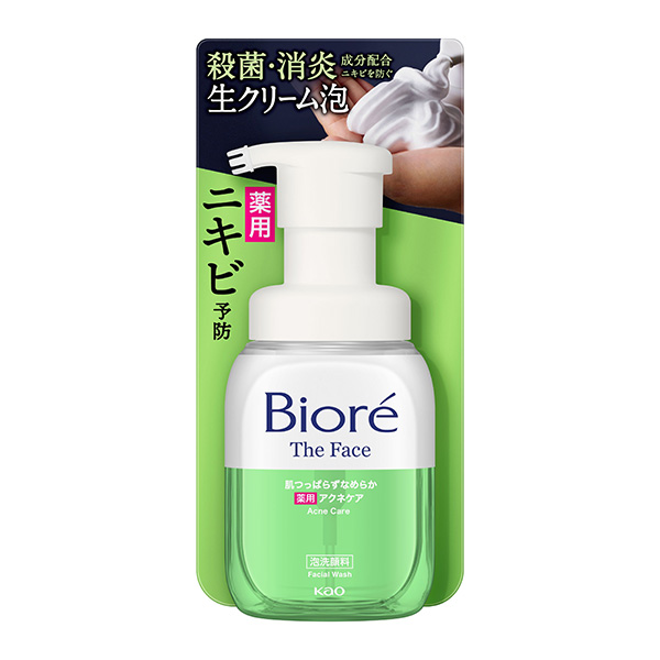 ビオレ ザフェイス 泡洗顔料 アクネケア 本体 200ml (医薬部外品) 花王