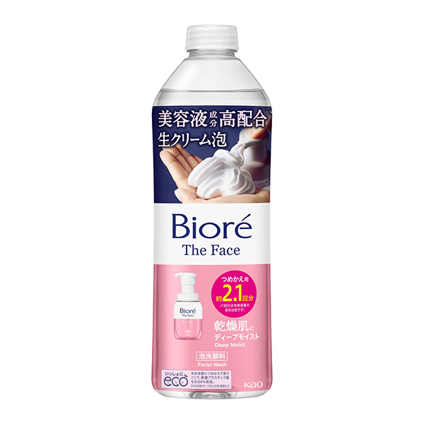 ビオレ ザフェイス 泡洗顔料 ディープモイスト つめかえ用 340ml 花王