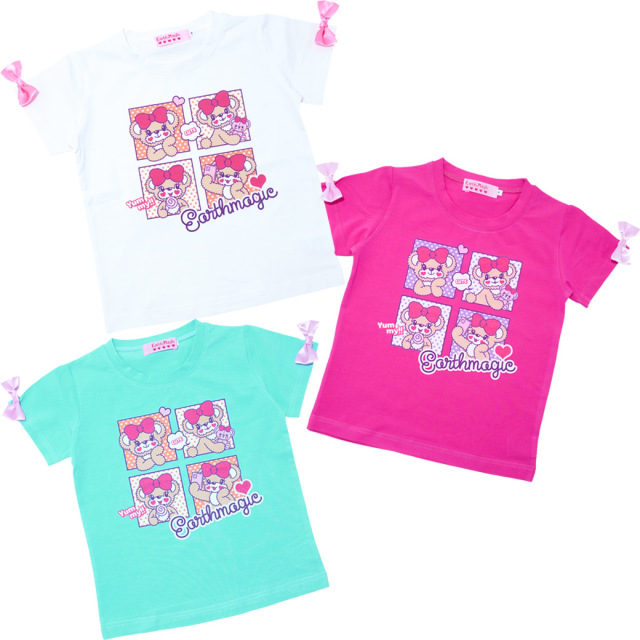 コミック風デザインプリントTシャツ