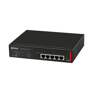 Buffalo 法人向け レイヤー2 Giga PoE スマートLiteスイッチ 5ポート