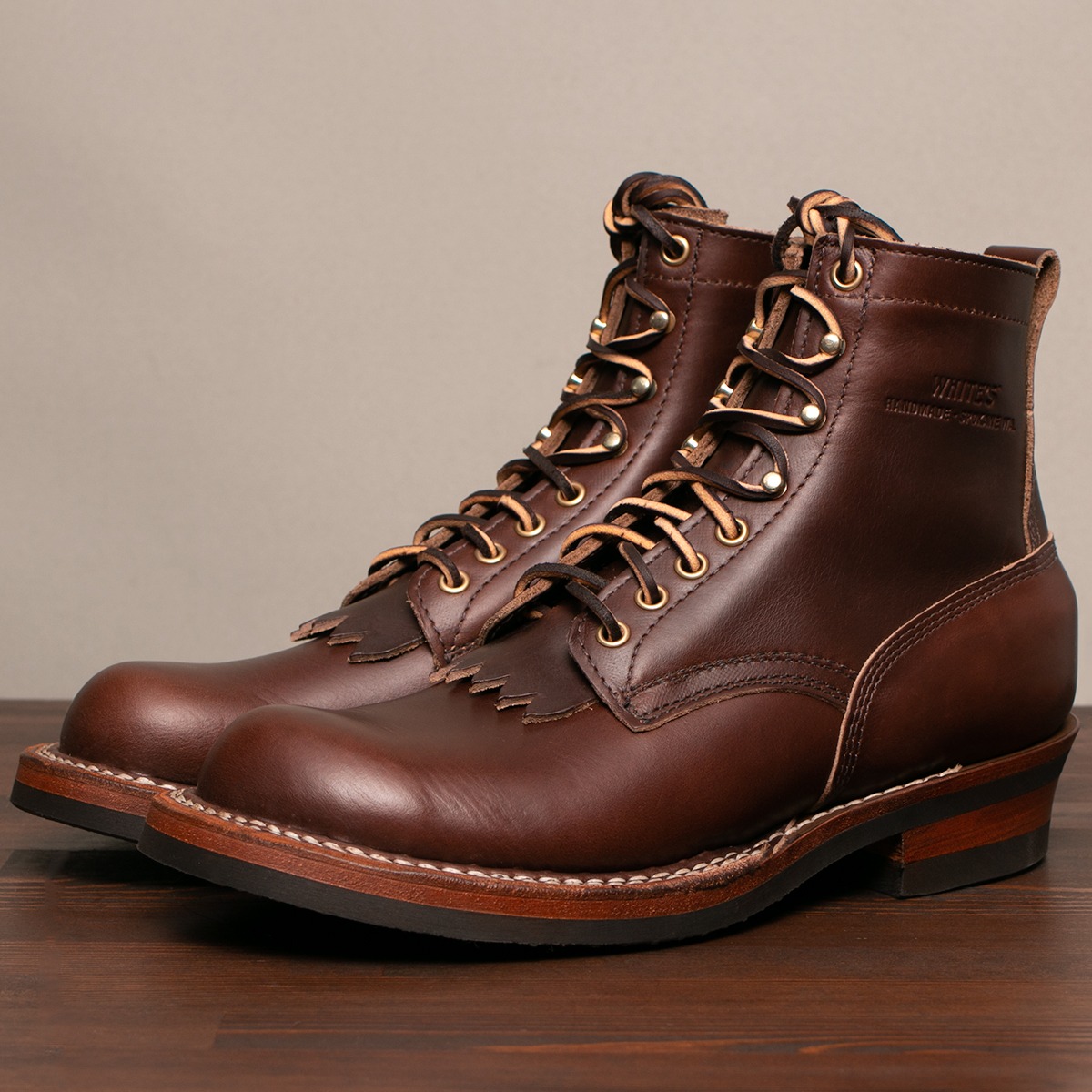 ホワイツ] WHITE'S BOOTS 350C CUTTER ブラウン・クロムエキセルレザー