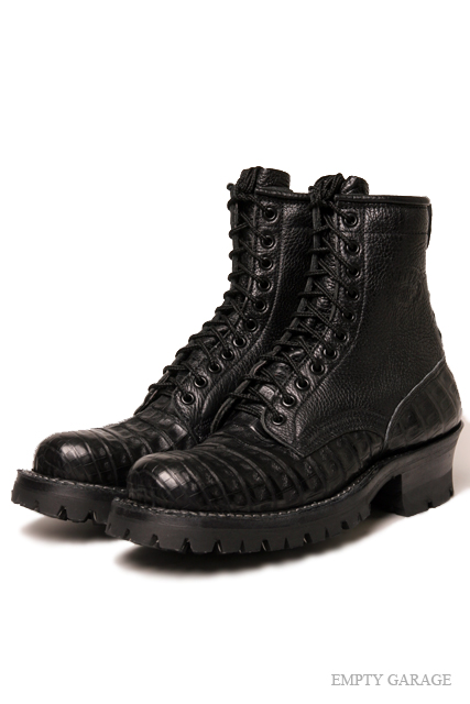 WHITE'S BOOTS SMOKE JUMPER 7 BULLHIDE / BLACK CAIMAN ワニ革