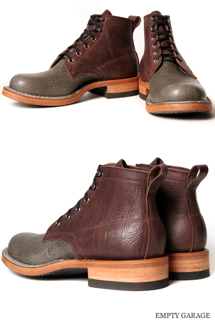 WHITE'S BOOTS SEMIDRESS グレー / ブラウン ブルハイド ダブルレザー