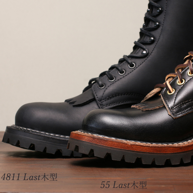 ホワイツ] WHITE'S BOOTS 375V スモークジャンパー7丈 ブラック クロム