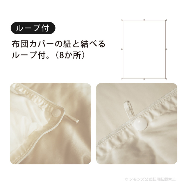 コンフォーター デラックス デュアル シモンズビューティレスト神宮前