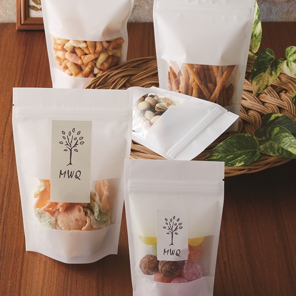 チャック付スタンドパック マット調白 MWQ-3 1500枚 袋の王国 本店