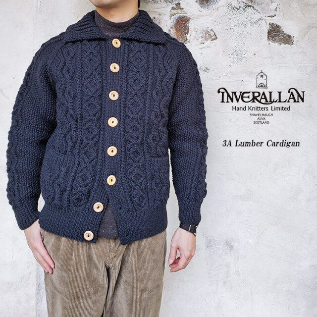 Inver Allan インバーアラン Crew Neck Shetland Knit Shaggy シャギー
