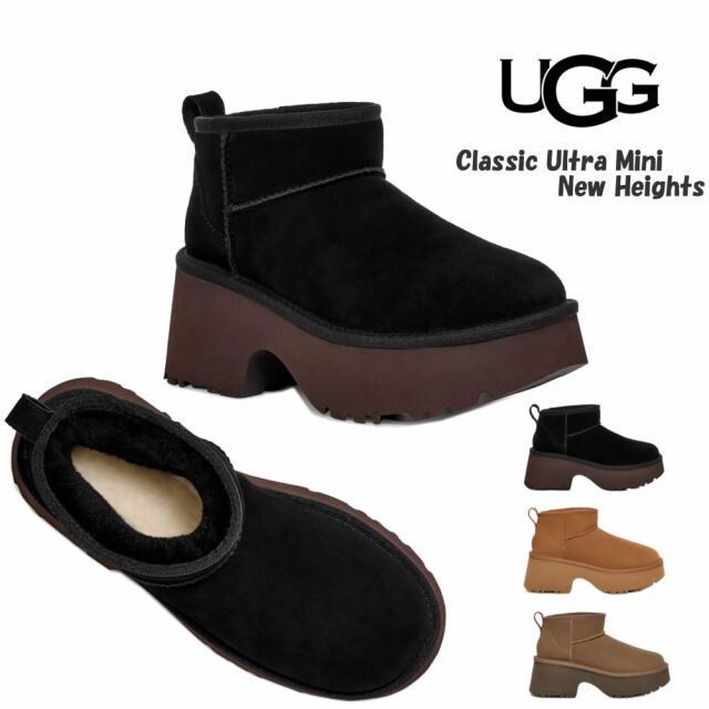 UGG Classic Ultra Mini New Heights レディース 厚底 ヒール シープ