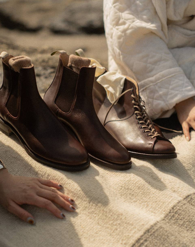 LA POCHE ラポシュ ANNE アン BROWN COW ブラウン カーフレザー 牛革