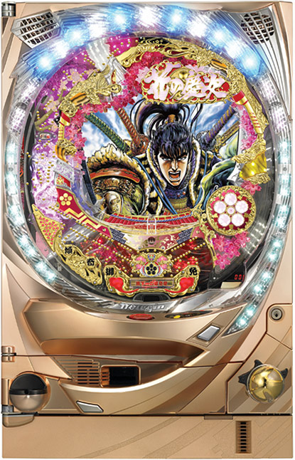 ニューギン CR花の慶次～斬H6‐V プレミアム仕様 中古パチンコ実機 [枠