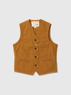 SUGAR CANE シュガーケーン ベスト メンズ レディース おしゃれ 綿 前