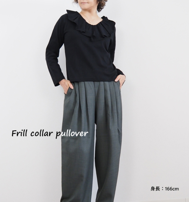 mizuiro ind ミズイロインド プルオーバー フリルカラー ロング