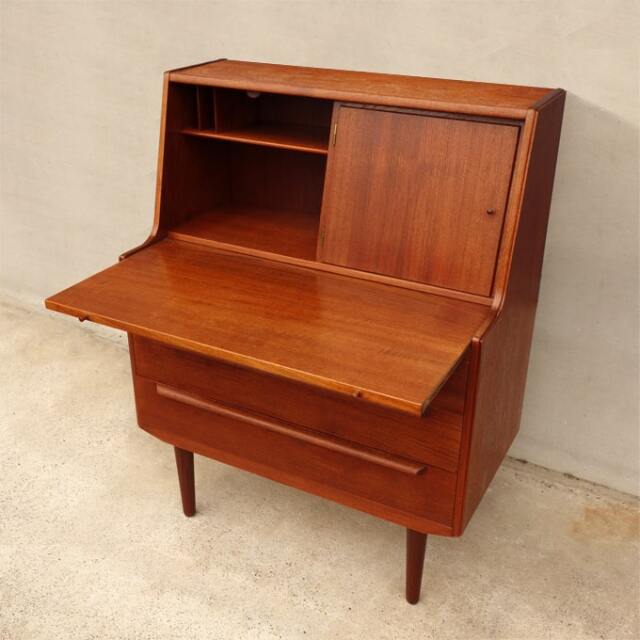 ヴィンテージ木製ライティングビューロー(鏡台)｜北欧家具店アンバー