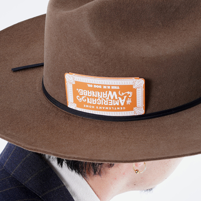 LIMITED ITEM】THE H.W.DOG&CO×AMERICAN WANNABE「WESTERN HAT / OLIVE