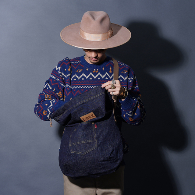 WRD53G06 /「LOOK INVADING - DENIM SHOULDER BAG / INDIGO」デニム