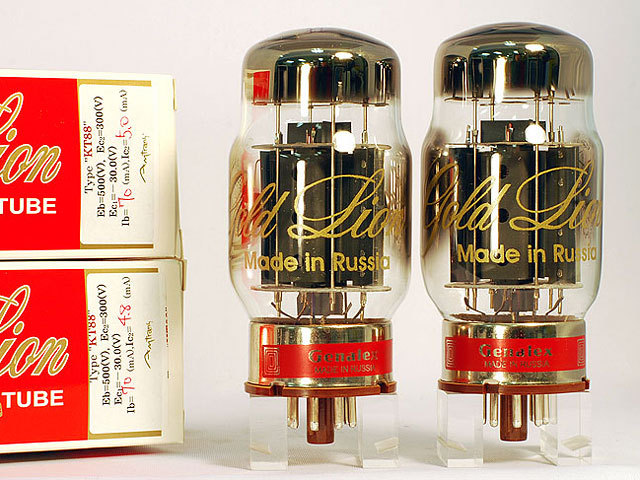 真空管 出力管 パワー管 KT88 Gold Lion《made in Russia》／ペア
