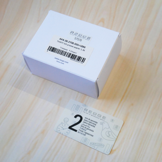 リュージュ REUGE オルゴール 36弁 ペーパーウェイト AXA.36.2708.000+