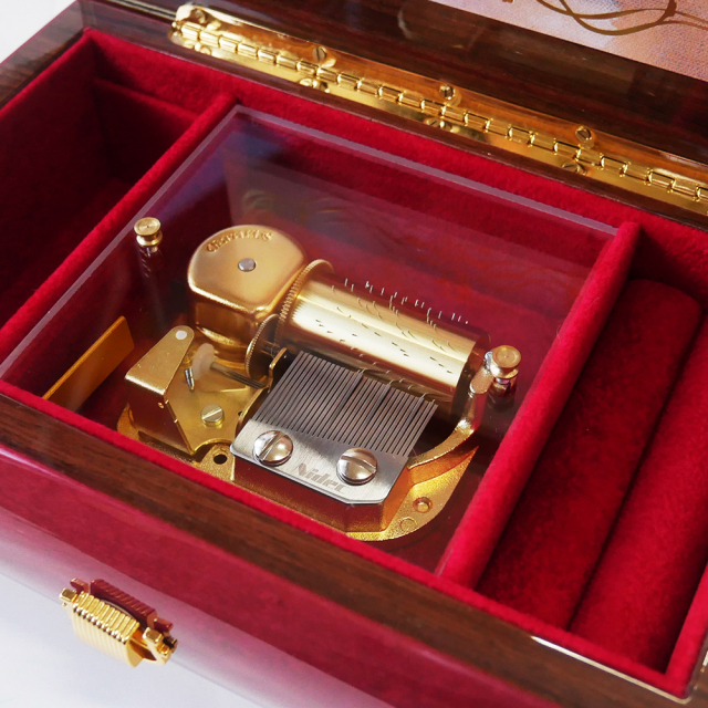 ニデック オルゴール 30弁 オルフェウス EX199I イタリア象嵌ボックス