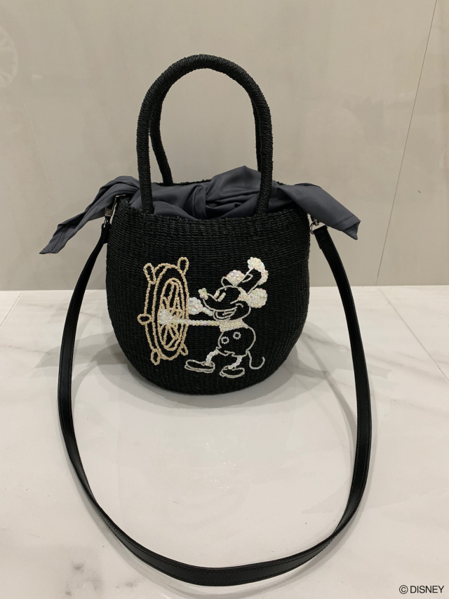 selva secreta】Disney Mickey Mouse basket bag(black)