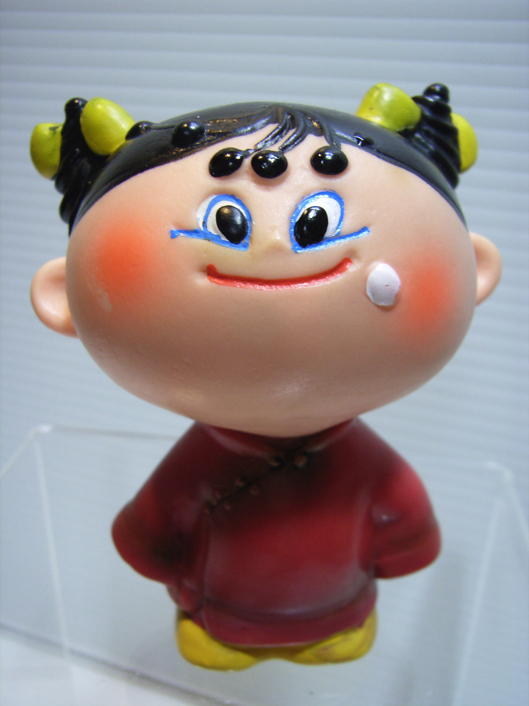 美品☆銀座アスター アスターちゃん ソフビ人形 8.5cm 当時の物 手塗り