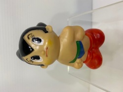 大和銀行☆鉄腕アトム☆ソフビ人形☆貯金箱 10．4cm 当時物 企業