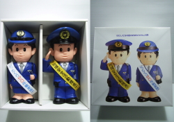 未使用☆箱付☆カウンター用☆2体セット☆警察 警察官・