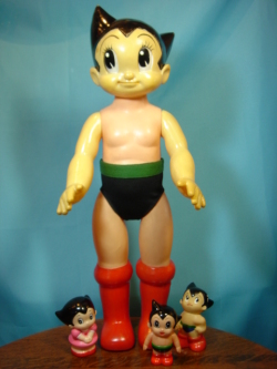 鉄腕アトム（顔・手ソフビ）人形 手塚治虫 当時物 【TO1074