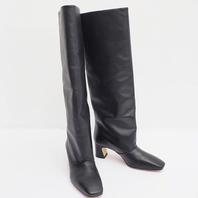 CORSO ROMA9 コルソローマ9 3651ST スクエアトゥー ヒールロングブーツ