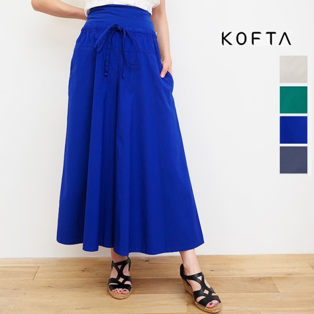 KOFTA コフタ 552839 ストレッチブロードオーバーダイ バンドフレア