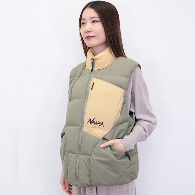 NANGA ナンガ ND2441-1N403-C マゼノリッジダウンベスト 配色 MAZENO