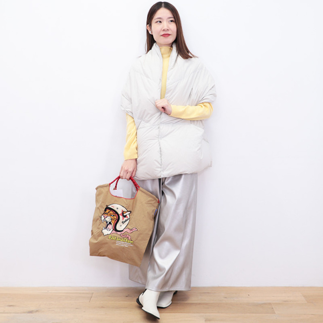 NANGA ナンガ ND2442-3C605-B ダウンポンチョマフラー ダウンケープ