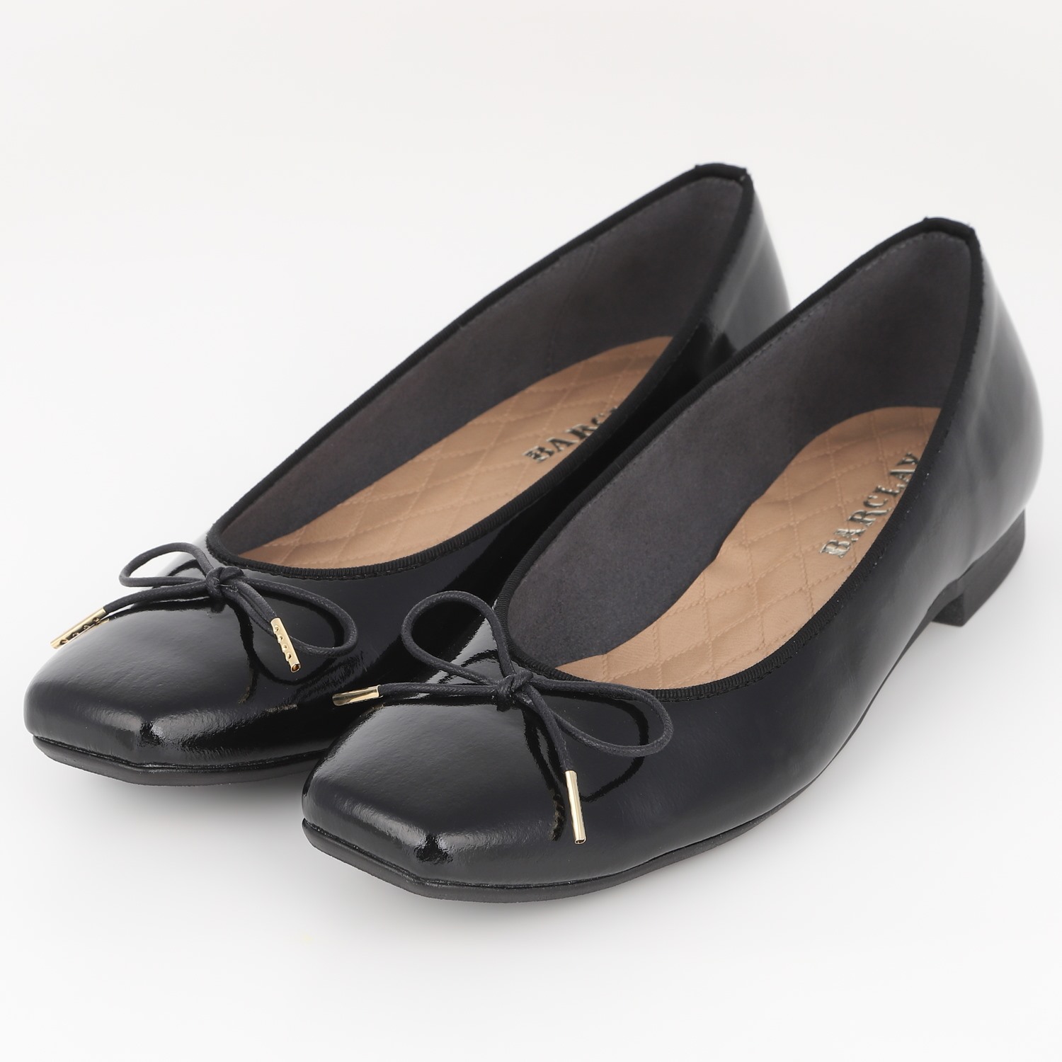 BARCLAY（バークレー）エレガントレインシューズ ブラックエナメル