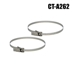 CT-A262】ステンレスポールバンド（2本セット）ポール適合 直径65～160mm