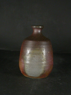 前焼 登窯 備前焼物故作家 三村 陶伯 共箱付き桟切・黄ゴマ徳利2