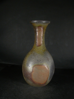 備前焼 登窯 備前焼中堅作家 木村 隆明 共箱付窯変鶴首花入1 備前焼卸