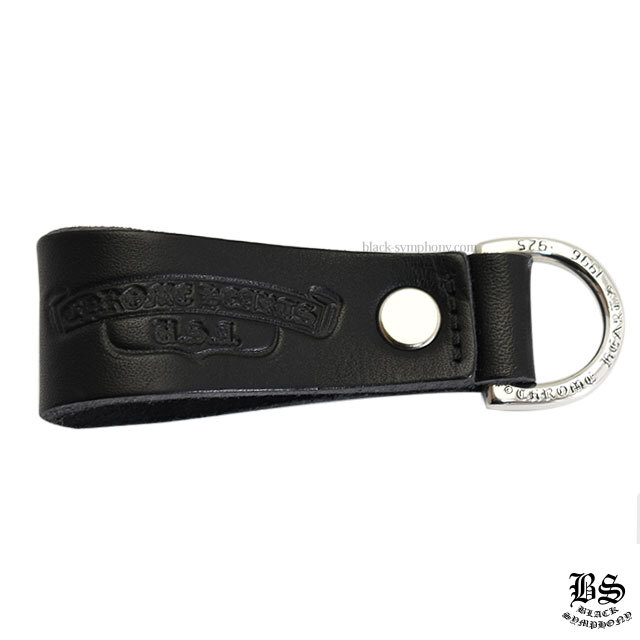 クロムハーツDキーリングスターボタンブラックレザー|クロムハーツ通販