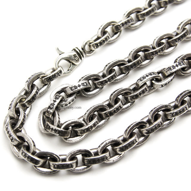 クロムハーツラージペーパーチェーンネックレス24インチ（約61cm