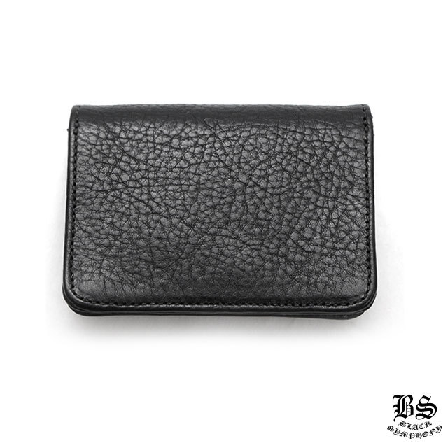 クロムハーツレザーカードケース#2 3ポケット ブラック ヘビーレザー