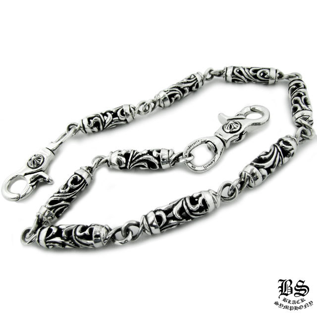 クロムハーツケルティックローラーウォレットチェーン9リンク2クリップ