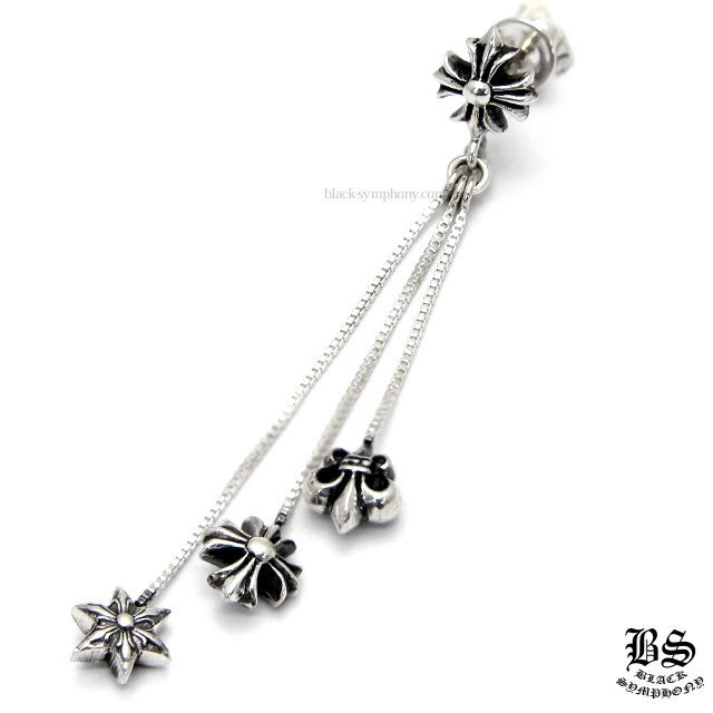 クロムハーツJOJOイヤリング(ピアス)|クロムハーツ通販専門店ブラック