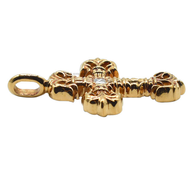 クロムハーツフィリグリークロスチャームwith ダイヤモンド 22K22K