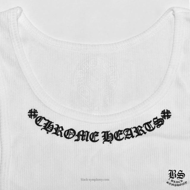 chromehearts】クロムハーツタンクトップ ネックロゴ＆スクロール