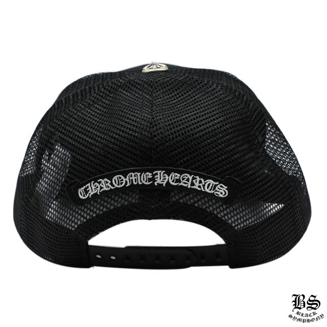 クロムハーツトラッカーキャップキングタコマルチカラークロスブラック