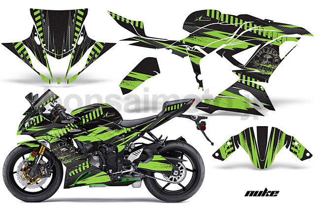 Kawasaki 636 ZX6R Sport Bike Graphic Kit (13-14) AMRデカール