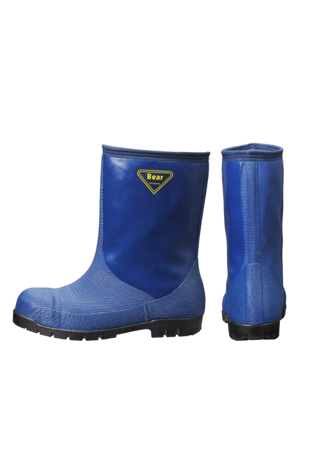 冷凍倉庫防寒長靴－40℃対応NR021ネイビー日本製【シバタ工業】防寒靴
